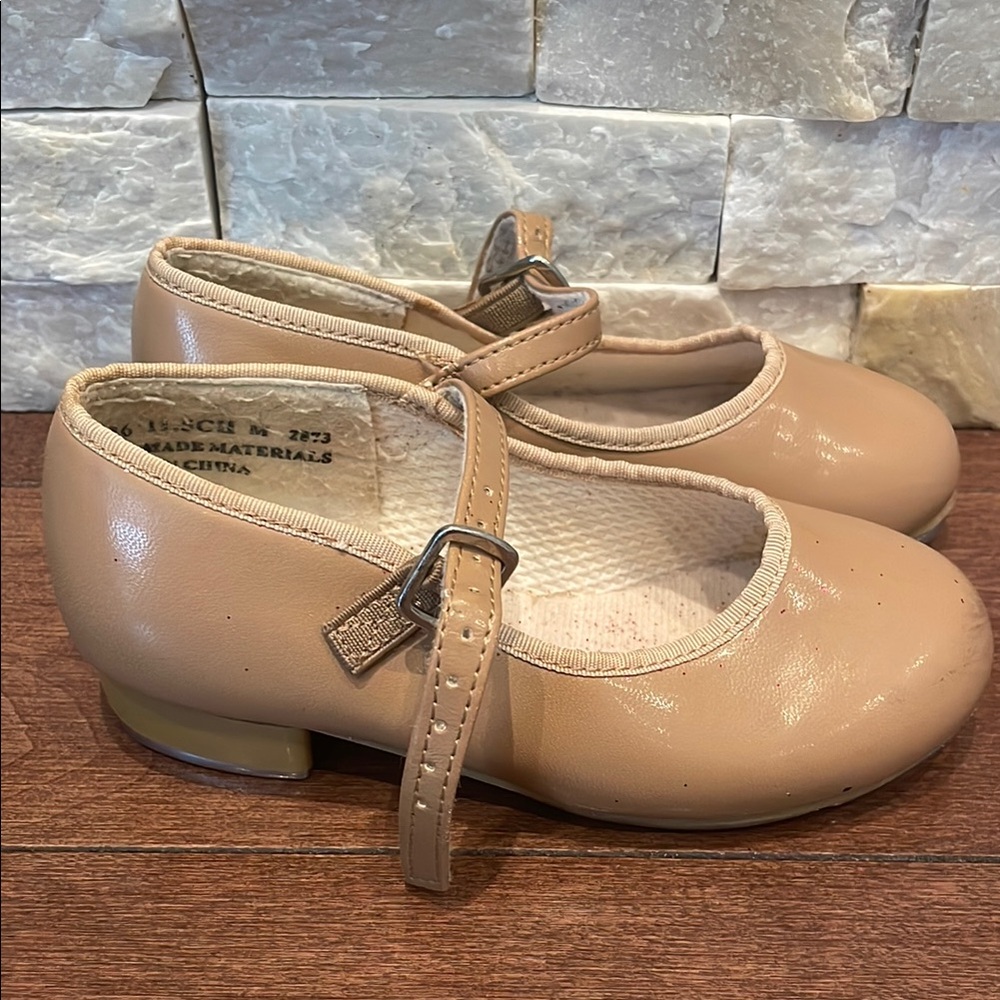 Tan Kids Tap Shoes
